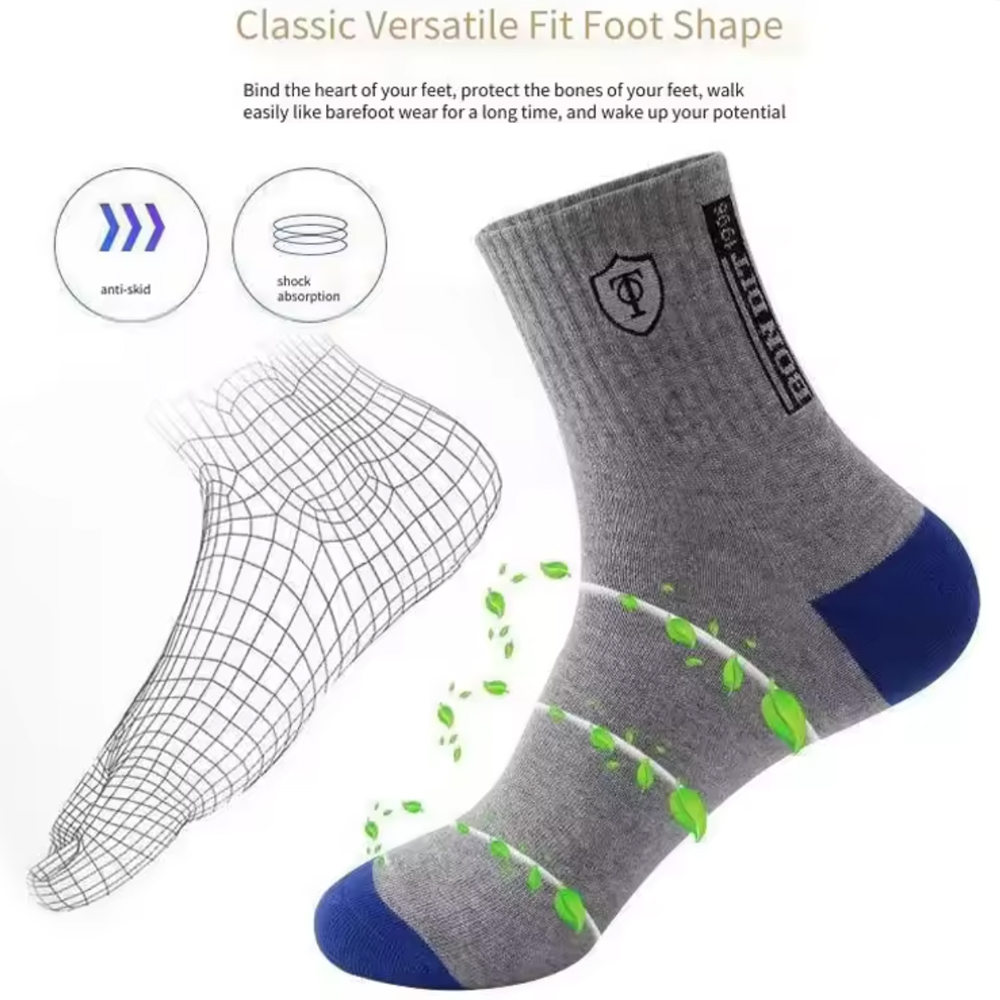 Men's 5/10-Pack Premium Therma - Cotton Crew Sock Pack recension och pris