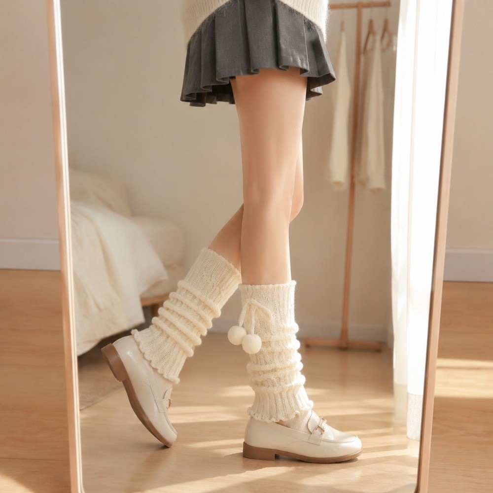 Knitted Knit Leg Warmers Cable - Boot Sock Slouchy recension och pris