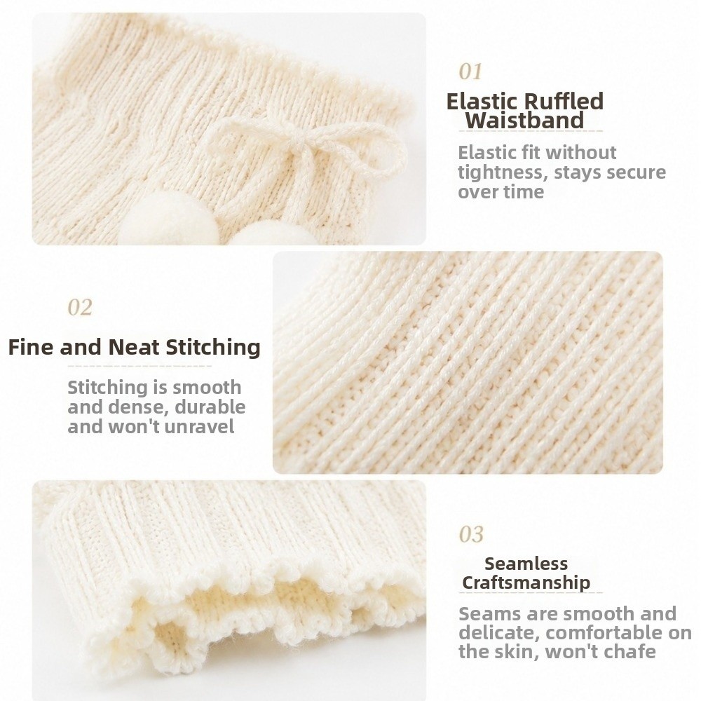 Knitted Knit Leg Warmers Ruffl - Boot Sock Slouchy recension och pris