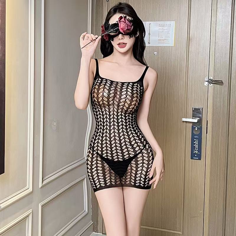 Sexy bodysuit with open crotch - Fishnet Stocking Women recension och pris