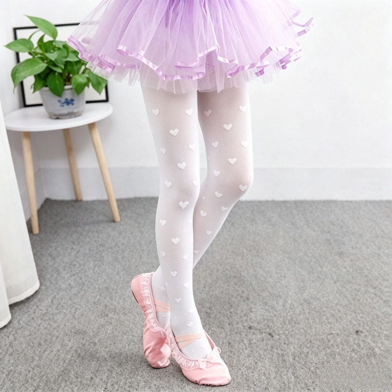 Ballet 10D Heart Bow Decor Sum - Tights Pantyhose Sheer recension och pris