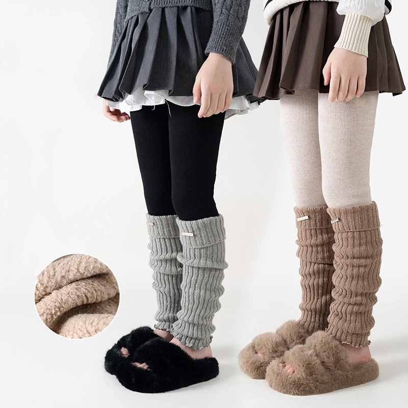 Kids Thermal Thickened Legging - Boot Sock Slouchy recension och pris