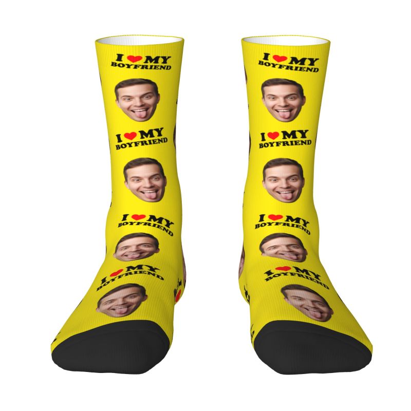 Novelty Men's I Love My Boyfri - Dress Sock Men recension och pris