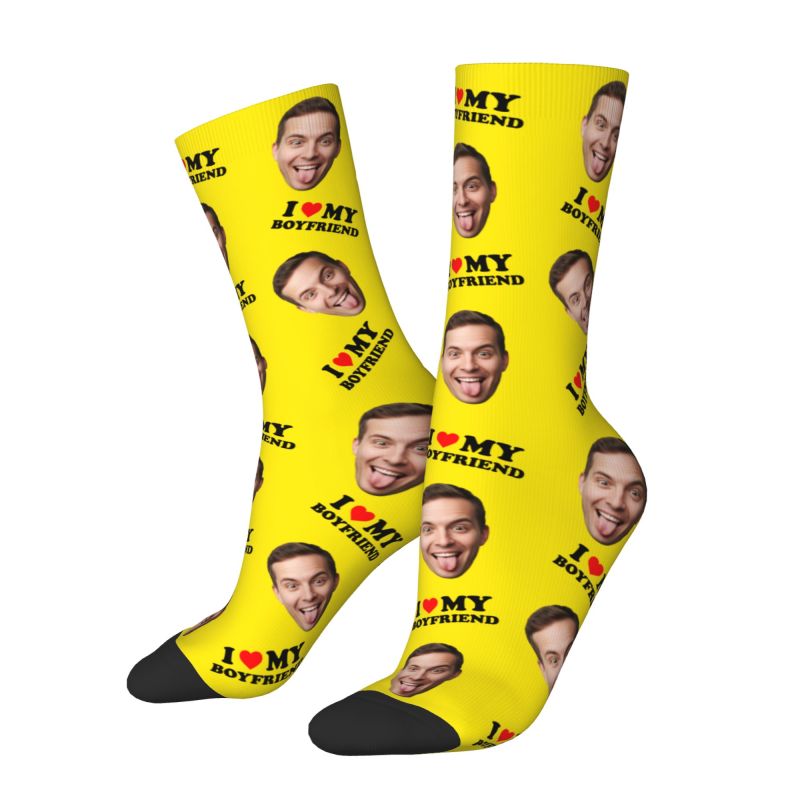 Novelty Men's I Love My Boyfri - Dress Sock Men recension och pris