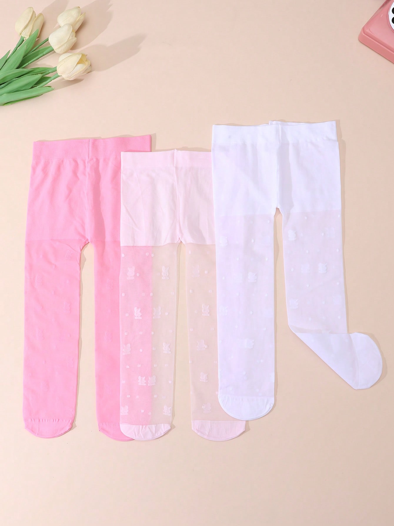3Pack Toddler Girls Floral Pri - Tights Pantyhose Sheer recension och pris