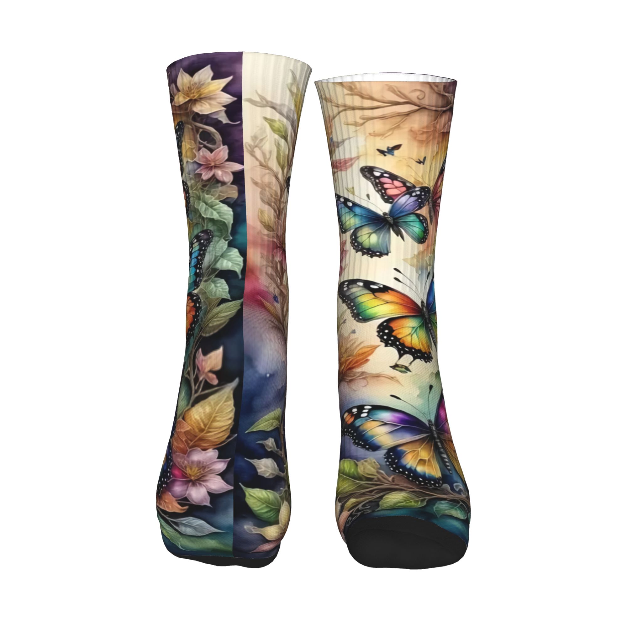 Colorful Butterflies and Flowe - Dress Sock Men recension och pris