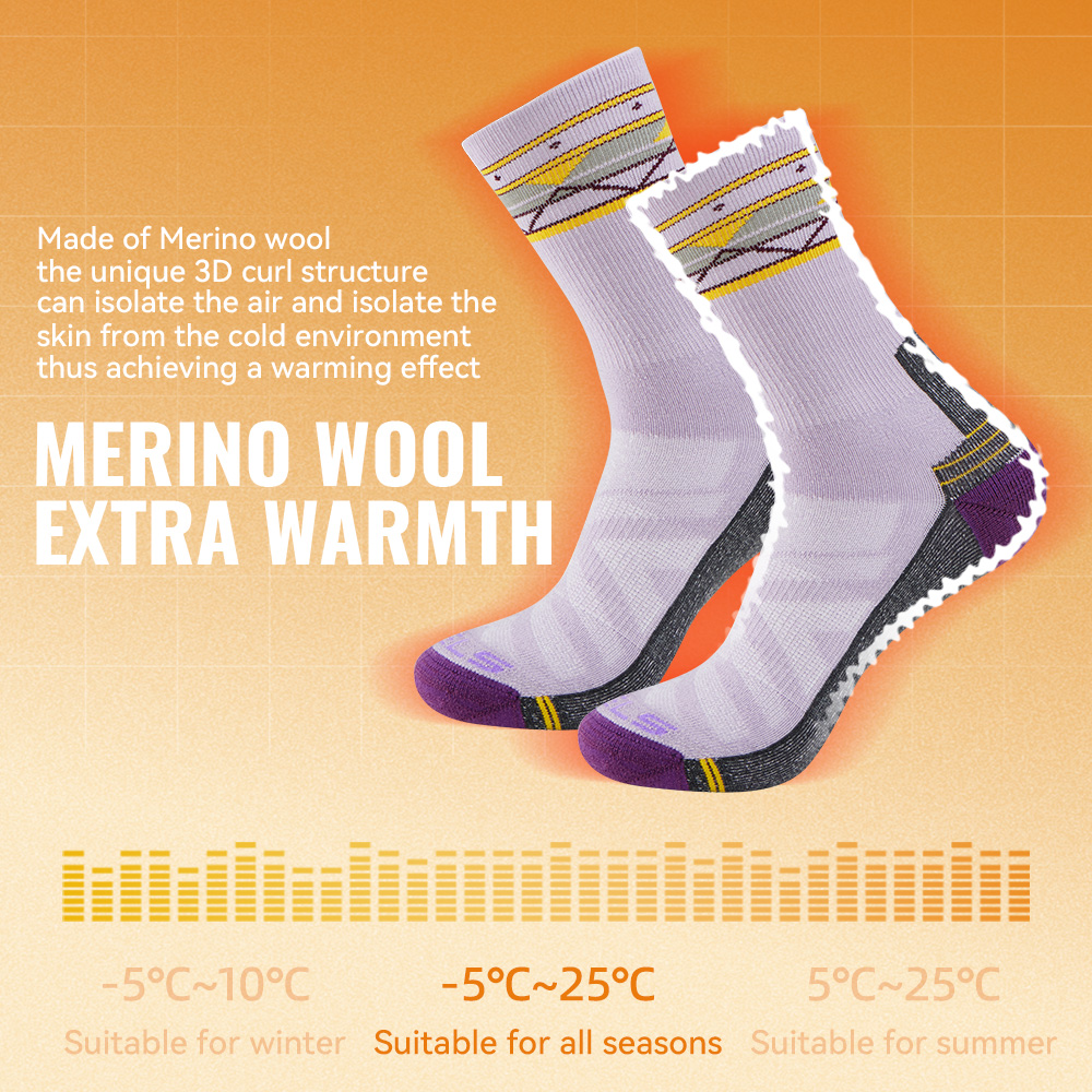 WRELS 1/2/3 Pairs Merino Wool  - Wool Hiking Sock recension och pris