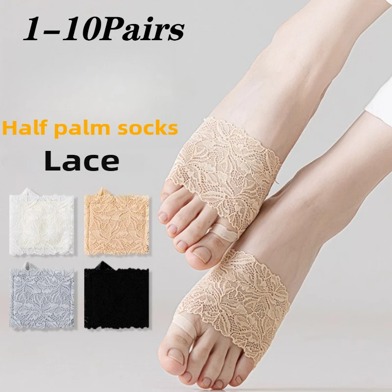 1-10Pairs Women Lace Loafer So - Invisibility Sock Loafer recension och pris